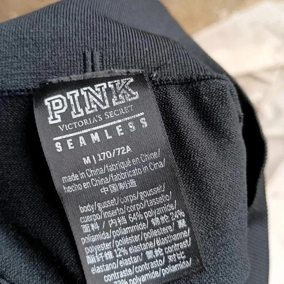 PINK Victoria's Secret Black Leggings Comfortable Stretchy Fit - Picture 4 of 4